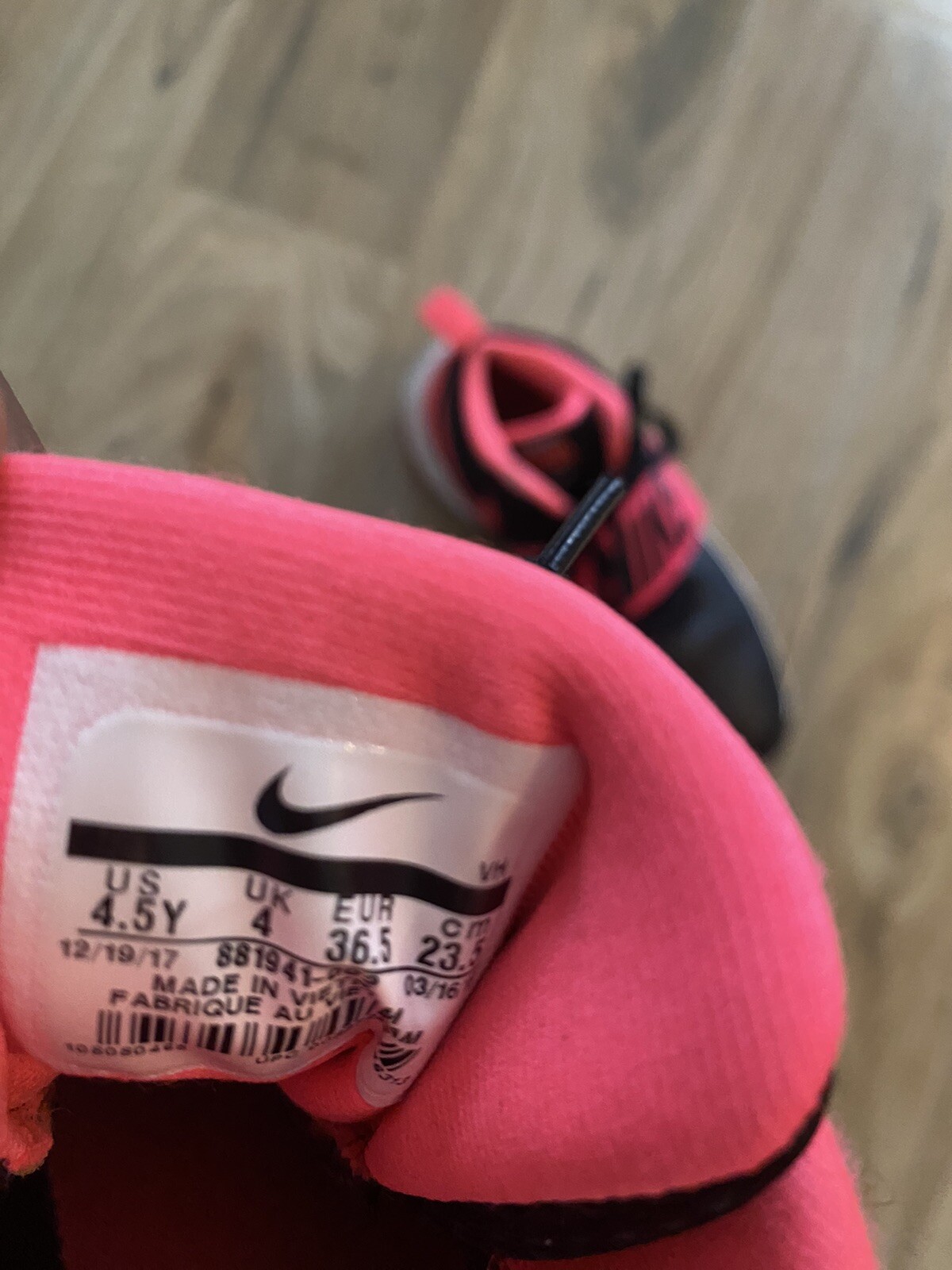 Nikes, Girls Basketball Shoes, Size 4.5