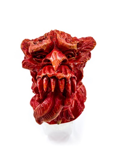 S.Yanik Meerschaum Pipe Demon Smoking Pipe Handcarved Tobacco Pipe Fitted Case - Picture 5 of 12