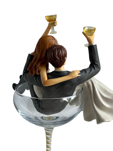 HICCUP by H2Z Mr. and Mrs. WEDDING COUPLE CHAMPAGNE GLASS NEW WITH TAG - Bild 4 von 4