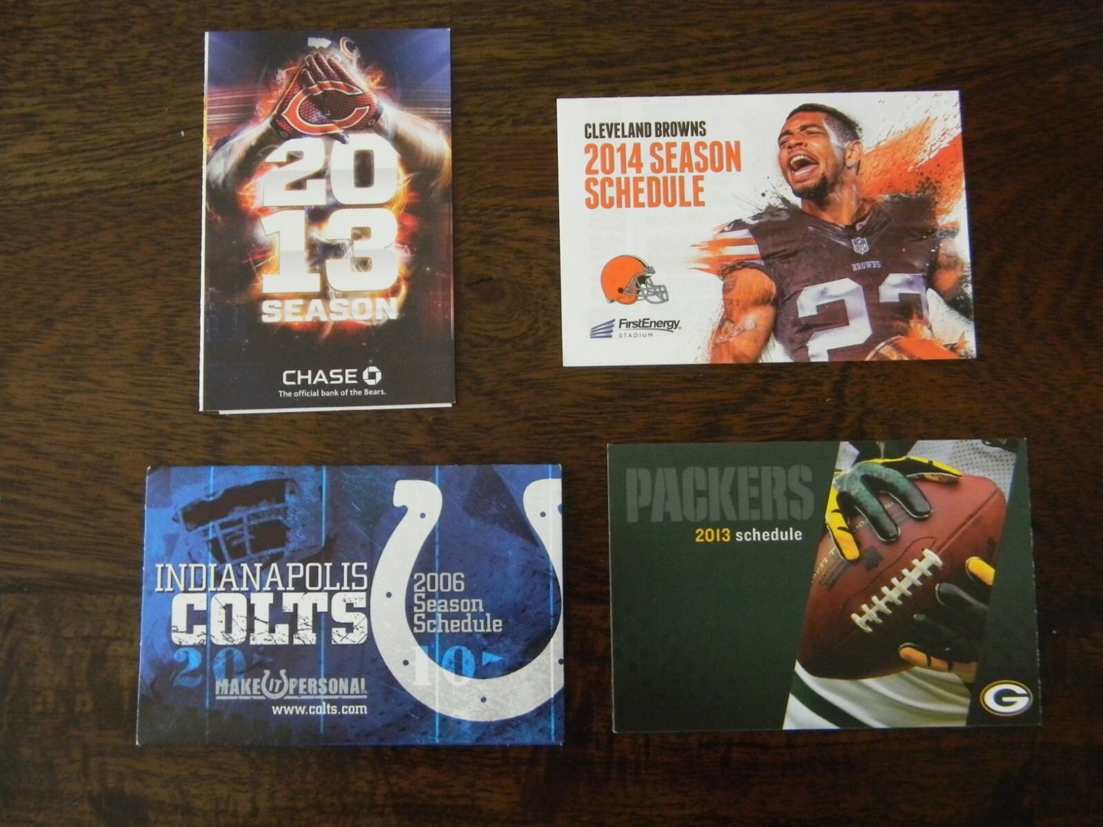 20 DIFFERENT NFL PROFESSIONAL FOOTBALL POCKET SCHEDULES OCT199 eBay
