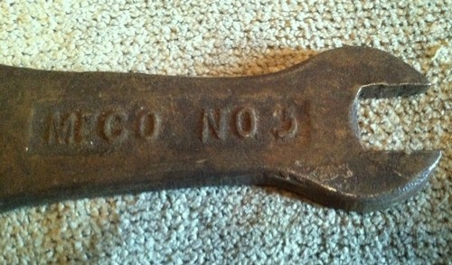 Meco vintage n. 3 chiavi stile coda di castoro estremità aperta 4-1/2 in chiave lunga U.S.A. - Foto 4 di 6