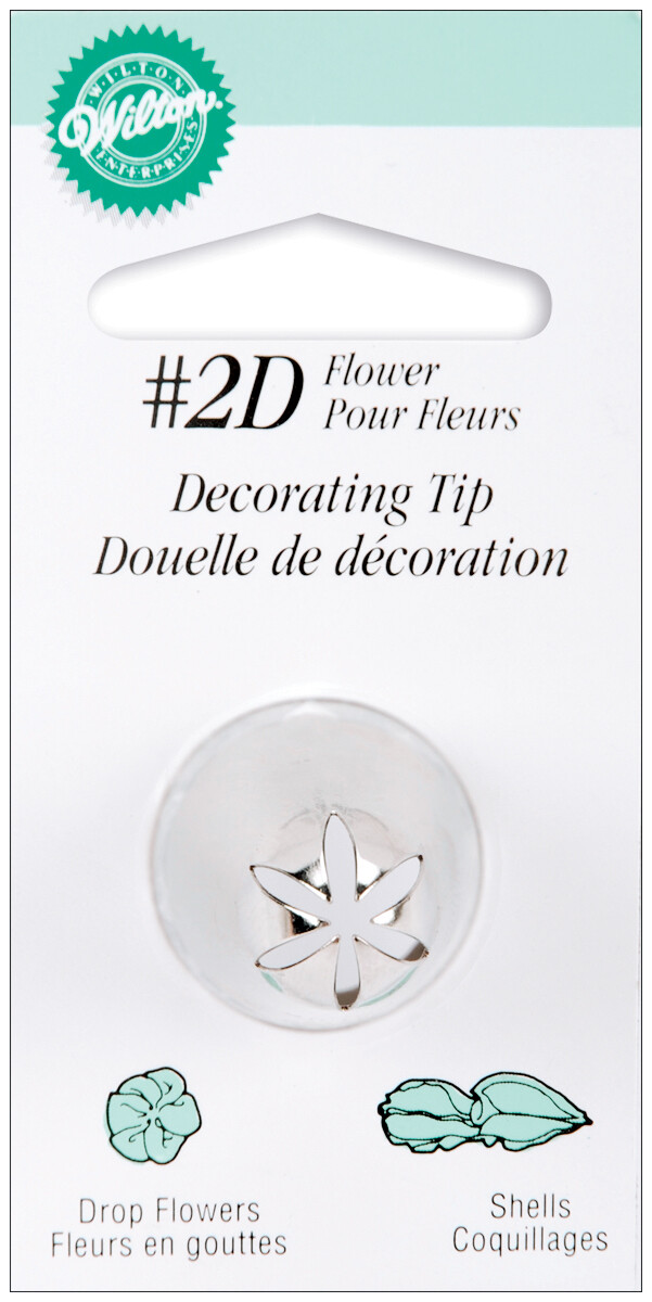 Wilton Decorating Tip-#2D Drop Flower,1Pkg