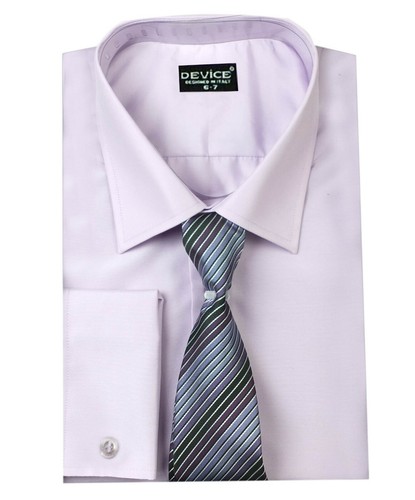 Conjunto formal de camisa con corbata a rayas para bebé niño y hombre 2 piezas Pageboy boda graduación - Imagen 12 de 15