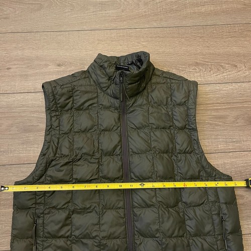 the north face olive green men quilted vest, M - Picture 3 of 11