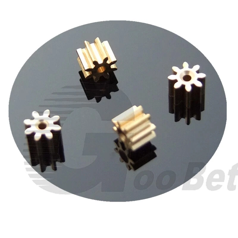 Zahnrad Modul 0,5 Stirnrad 8 Zähne Metall Messing 2mm Motor Hauptwelle RC Modell - Bild 4 von 4