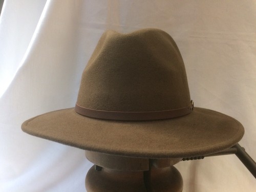 Christys' Safari sable trilby hat in wool felt. Sable Brown 7.5cm. brim - Picture 5 of 10