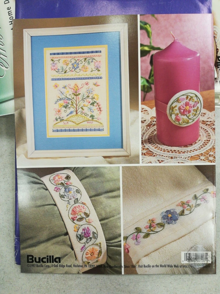 Bucilla Silk Ribbon Embroidery Elegant Home Decor #99106 - Image 2 of 2