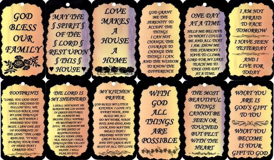 3 1/2" x 6" Inspirador Dicho Refrigerador Imán/Letrero Decoración del Hogar Regalos Set 8 Foto 2 de 4