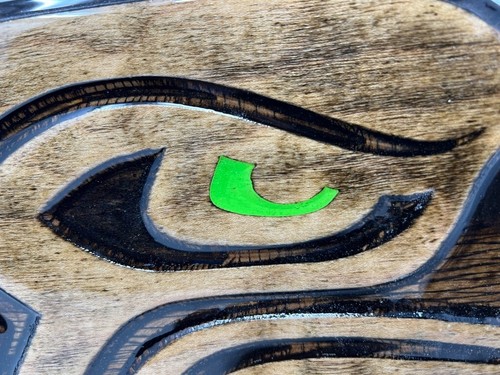 NFL Seattle Seahawks Holz Logo 17”x7”, Seahawks Mann Höhle Wandbehang, Geschenkidee - Bild 9 von 10