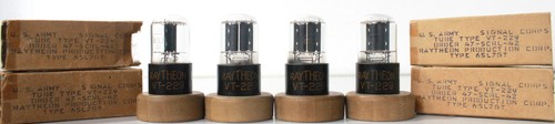 6SL7GT ECC35 VT-229 RAYTHEON US ARMY Square Getter Amplitrex Tested Qty 1 MQ - Picture 2 of 13