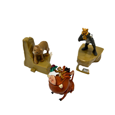 Disney Lion King Mixed Lot 3 Action Figures Simba Pumba Timon Rafiki