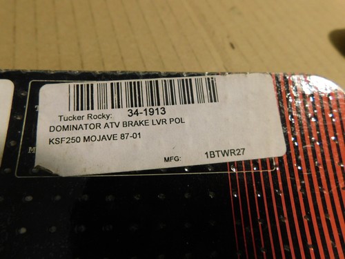 MSR, 34-1913 Wirtz Dominator Brake Lever 87 - 01 Kawasaki KSF250 Mojave - Picture 2 of 2