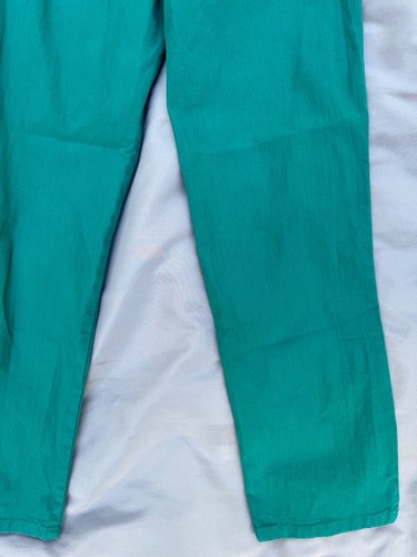 Pantalones de mezclilla Gloria Vanderbilt Amanda pierna recta verde Kelly 14 EXC elásticos 5 PKT - Imagen 10 de 12