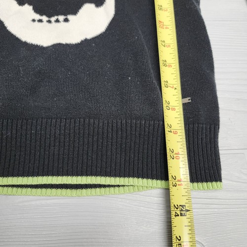 Volcom Black Skull Knit Sweater Womens Size Small - Picture 7 of 9