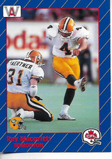 1991 All World Canadian Football CFL Ray Macoritti Card #41