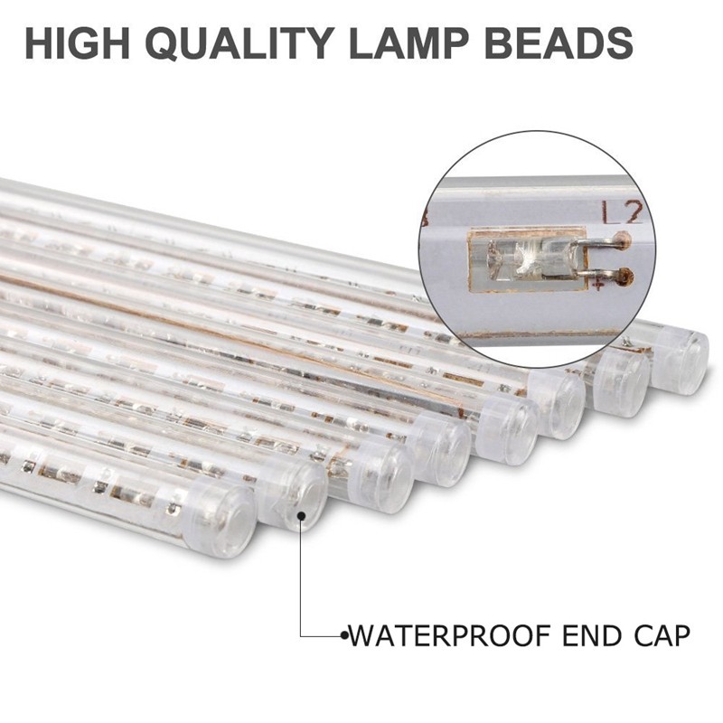 画材 Meteor Shower 8 Tube LED Meteor Shower Falling Rain Drop Light 30/50cm