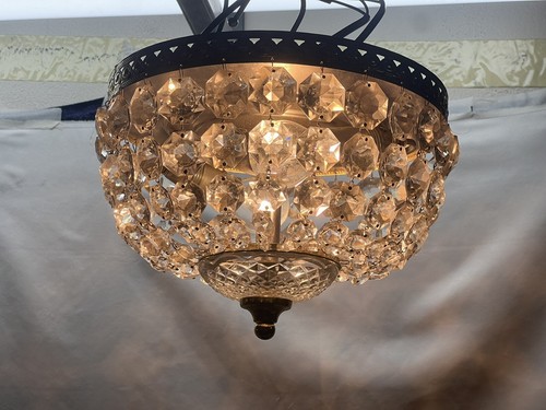 REF 82 / Lustre Plafonnier Montgolfière 1 Lumière /refait A Neuf DIAMETRE 20 CM - Imagen 6 de 11