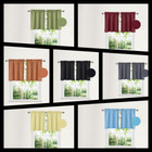 2PC WINDOW VALANCE LINED STRAIGHT MATTE FINISH VERSATILE ANY HOME DECOR RS5 