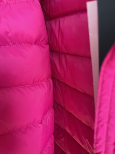 NWT TOMMY HILFIGER Woman’s Water Resistant PUFFER Pink HOODED JACKET SIZE M - Picture 8 of 8