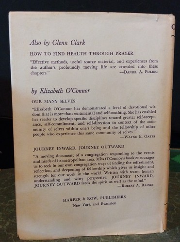 I Will Lift Up Mine Eyes Glenn Clark 1937 Book Vintage Self Help AA Prayer - Picture 2 of 13