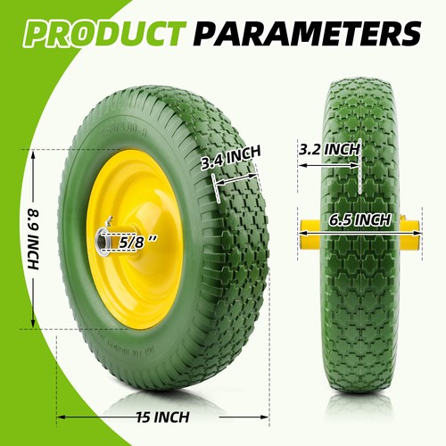 16-inch Flat Free Wheel Barrow Tire - NEVER HAVE A FLAT AGAIN - FREE SHIPPING - Picture 75 of 78