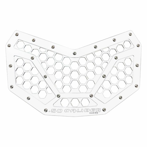 CAN-AM X3 Custom CNC Machined Billet Aluminum Grille Insert USA Made Raw WHITE - Picture 2 of 2