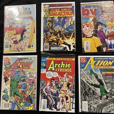 LOT OF 6 VINTAGE 60's 70's 80's & 90's COMIC BOOKS SEE PHOTOS Lot