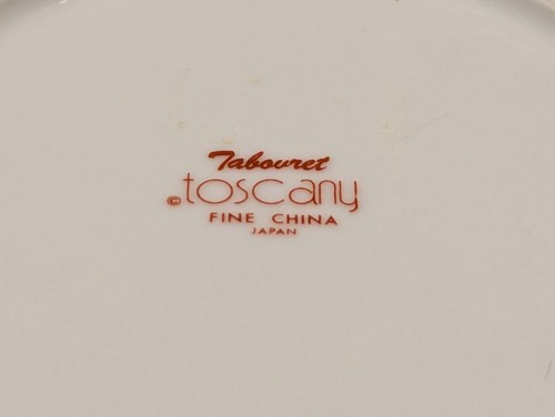 Toscany "Tabouret" Fine China, Replacement Spup Bowl, Rust & White - PRE-OWNED - Picture 9 of 11