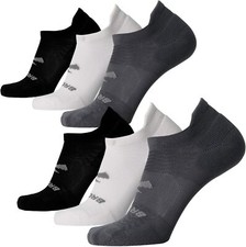 Brooks Run-In No Show Socks I Men  Women Medium, Asphalt/White/Black
