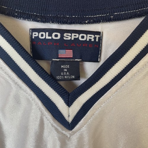 Vintage 90s Polo Sport Basketball Jersey Large Made in USA Ralph Lauren Y2K - Picture 8 of 8