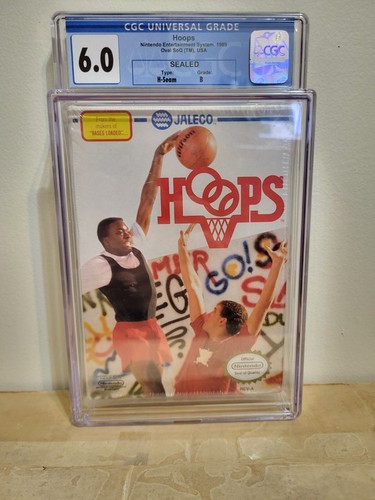 CGC WATA VGA Hoops (Nintendo Entertainment System, 1989) CGC 6.0 B NEW SEALED