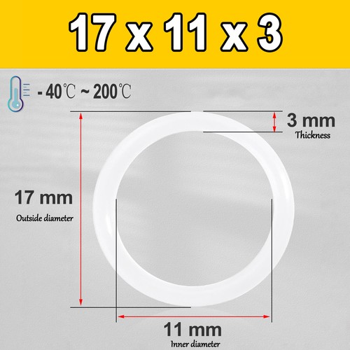 Food grade O-ring Thickness 3mm,ID 3mm - 394mm ,OD 9mm - 400mm Kettle Seal Ring - Picture 29 of 165