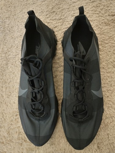 Big Size 15 New Men's Nike React Element 55 Triple Black with Nike shoe box - Picture 3 of 8