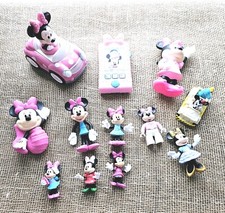 Lot Of 12 Disney Minnie Mouse Toy Figures Car  More