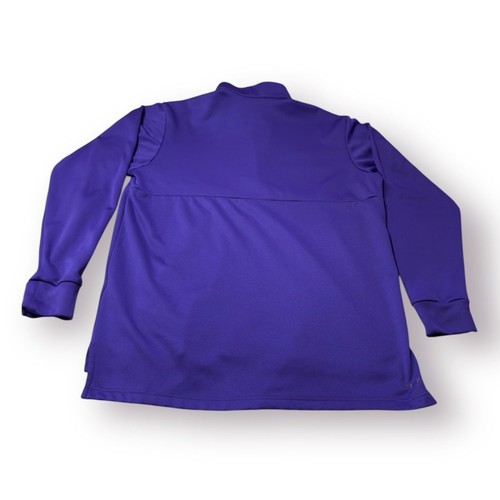 Adidas Team Issue Quarter Zip Sweater Purple Size XL Activewear - Picture 2 of 6