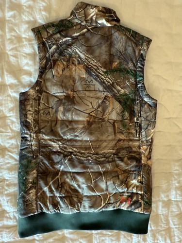 Under Armour Women's Primaloft Camo Realtree ColdGear Hunting Vest Sz Small Pink - Picture 3 of 6