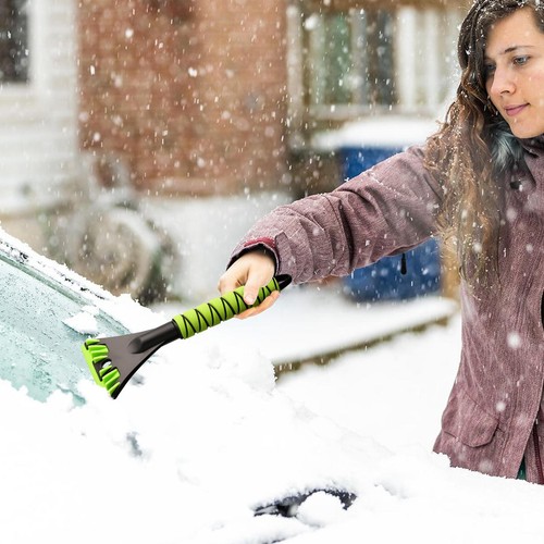 Ice Scrapers For Car Windshield Automotive Ergonomic Snow Shovel Anti-Scratch - Picture 3 of 14
