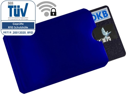 6x custodia protettiva RFID NFC morbida colore libera scelta custodie carta di credito astuccio carta d'identità - Foto 3 di 9