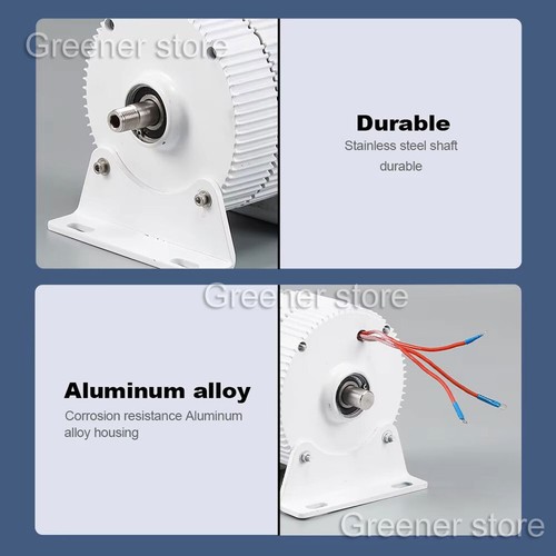 12V 24V 48V 3000W Motor Three-Phase Synchronous Permanent Magnet Wind Generator - Picture 7 of 14