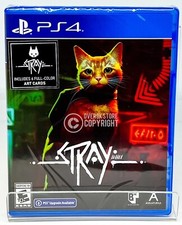 Stray w/ 6 full-color Art Cards - First Print - PS4 - Brand New | Factory Sealed