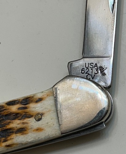 CASE XX Genuine Bone Canoe pattern #62131. Code-dated 2002. 99.9% Mint. Beauty!! - Picture 2 of 5