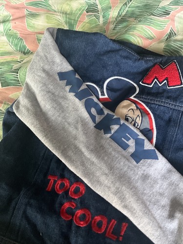 Disney Mickey Mouse Bomber Jacket, Denim Hoodie & Micksville Hoopers Jersey - Picture 13 of 20