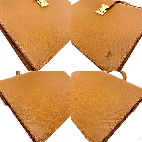 Louis Vuitton Servie Fermoir Briefcase Business Bag M54358 #FO65-208 - Picture 13 of 17