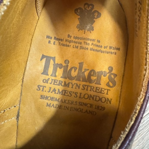 BRANDNEU Tricker's Kensington Zehenkappe Oxford City Schuhe Ochsenblut Kalb US 9C - Bild 7 von 9