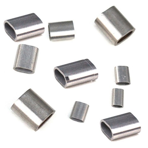 50x Silber 304 Edelstahl Kabel Crimphülse für 1/16" Durchmesser Drahtseil - Bild 4 von 5