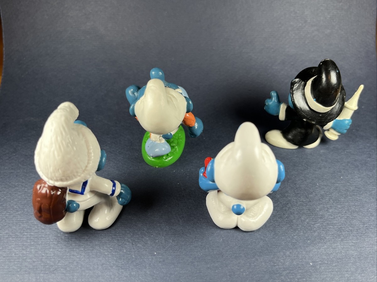 RARE Lot Of 4 Vintage Smurf Figurines | eBay