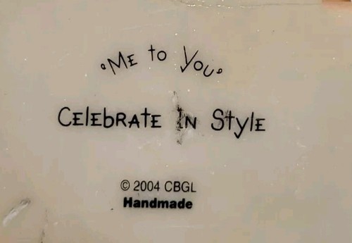 Me To You Tatty Teddy Bear Figurine Celebrate In Style 2004 Ornament - Picture 9 of 9