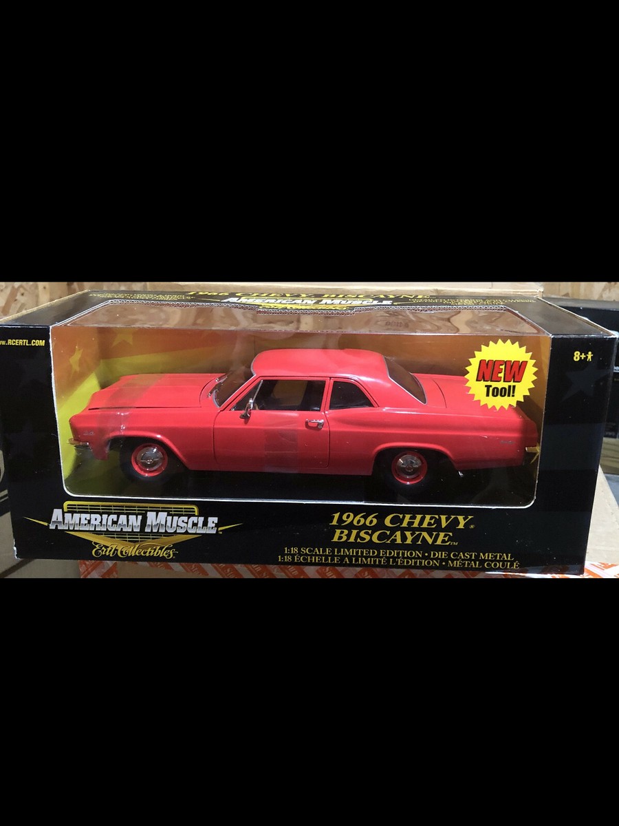 AMERICAN MUSCLE 1966 CHEVY BISCAYNE 限定版 Ertl American Muscle 1966 Chevy Biscayne Die-Cast Car