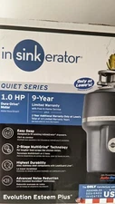 InSinkErator Evolution Esteem Plus 1HP Food Waste Garbage Disposer Disposal New