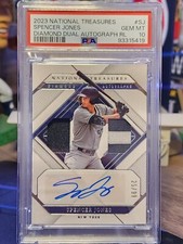 2023 Panini National Treasures Spencer Jones Diamond Autographs /99 PSA 10